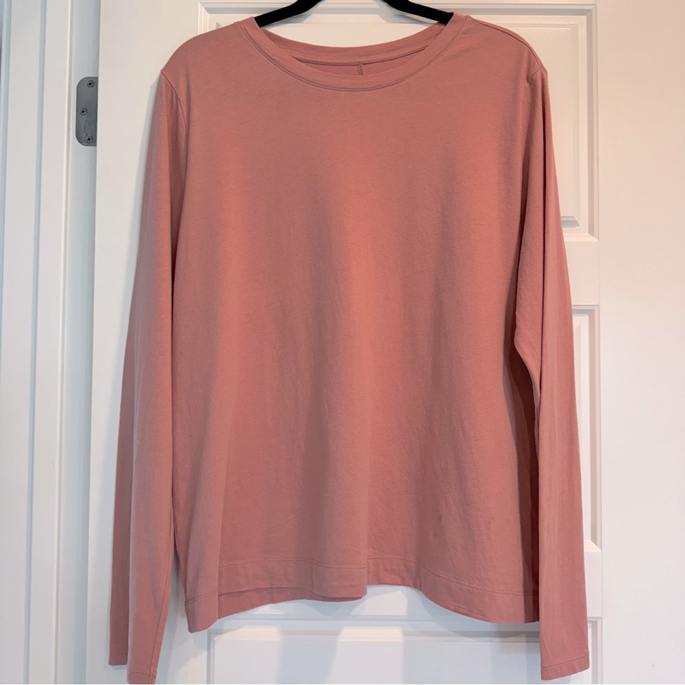 Loft Basic Long‎ Sleeve 100% Cotton Tee Size XL Closet Staple Capsule Wardrobe